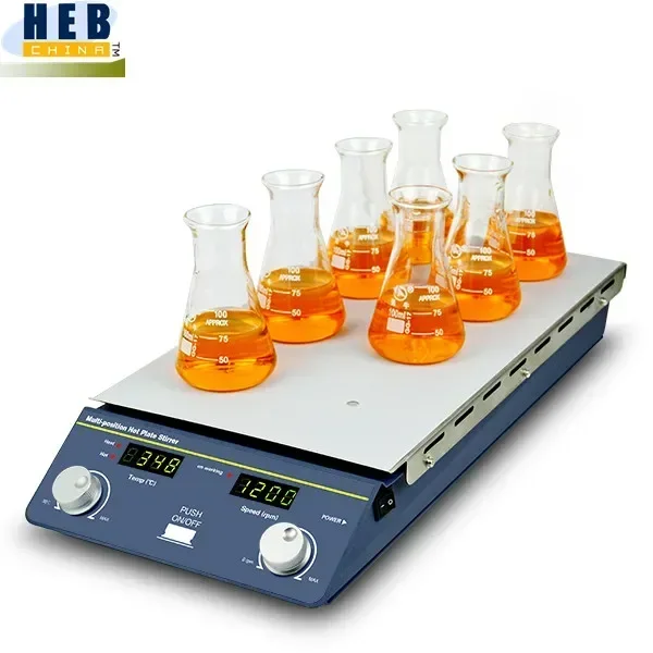 Magnetic Stirrer Hotplate - เครื่องกวนสารแม่เหล็กแบบหลายตำแหน่งรุ่นใหม่ SP200-2T