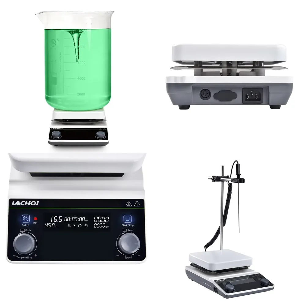 Magnetic Stirrer Hotplate - มอเตอร์ดีซีแบบไร้แปรงถ่าน ความจุขนาดใหญ่ 20 ลิตร พร้อมแผ่นทำความร้อนและเครื่องกวนแม่เหล็ก ราคาจากโรงงาน
