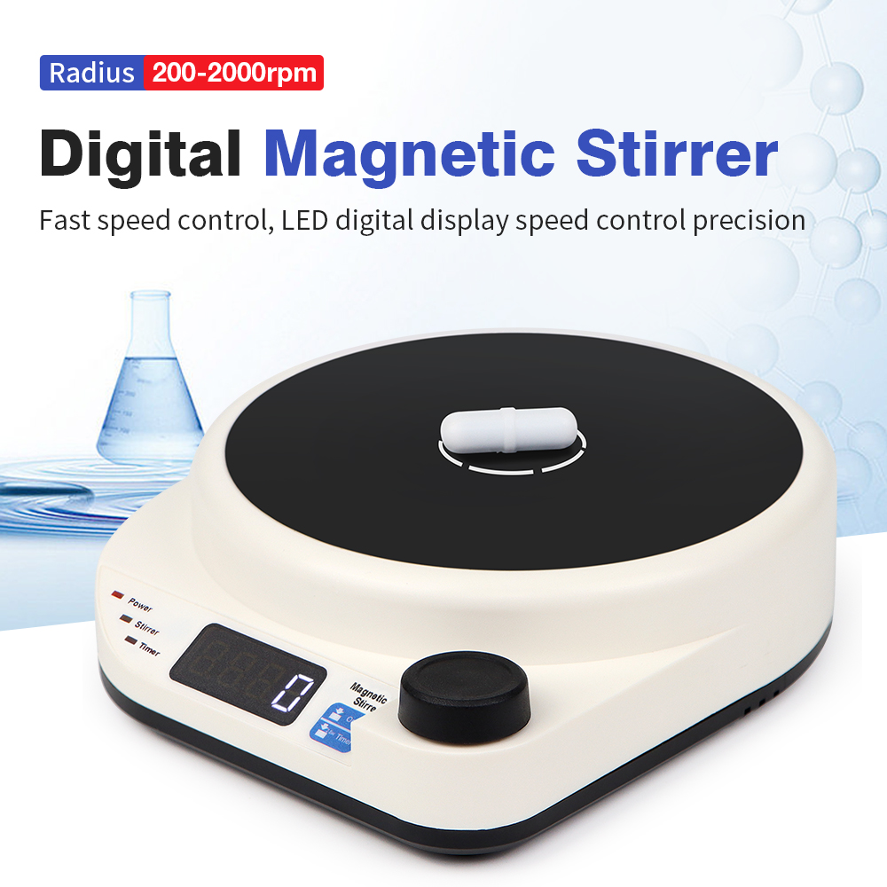 Magnetic Stirrer Hotplate - เครื่องกวนแม่เหล็ก3L/5L แบบพื้นฐาน/แบบดิจิตอลเครื่องผสมกระแสน้ำวนแบบปรับได้พร้อมเครื่องกวนบาร์ฟังก์ชันจับเวลาเครื่องผสมแม่เหล็กอุปกรณ์ในห้องปฏิบัติการ