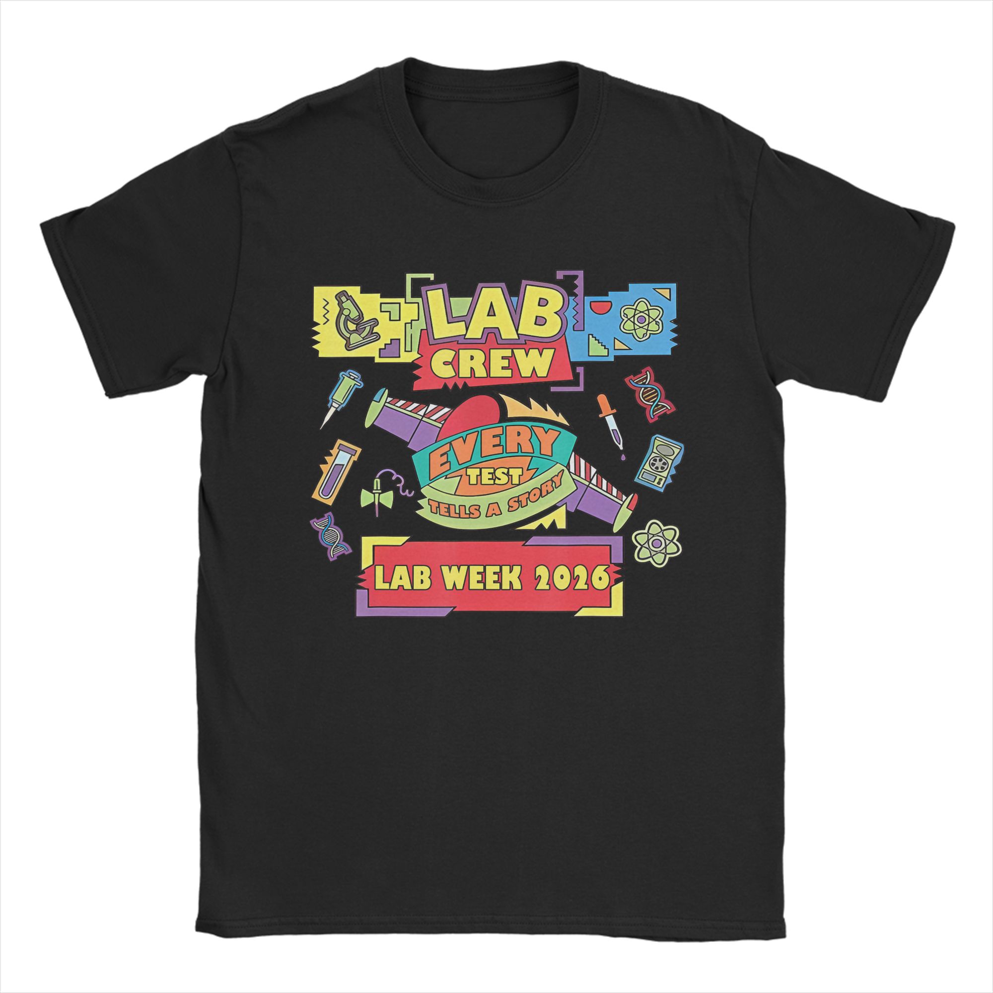 Medical Lab Week 2026 - เสื้อยืดโอเวอร์ไซส์ Lab Crew Lab Week 2026