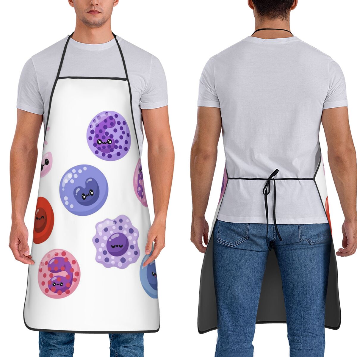 Medical Laboratory Scientist - ผ้ากันเปื้อนสำหรับนักวิทยาศาสตร์ห้องปฏิบัติการทางโลหิตวิทยา เลือด เซลล์ อาหาร ครัว ทำความสะอาด