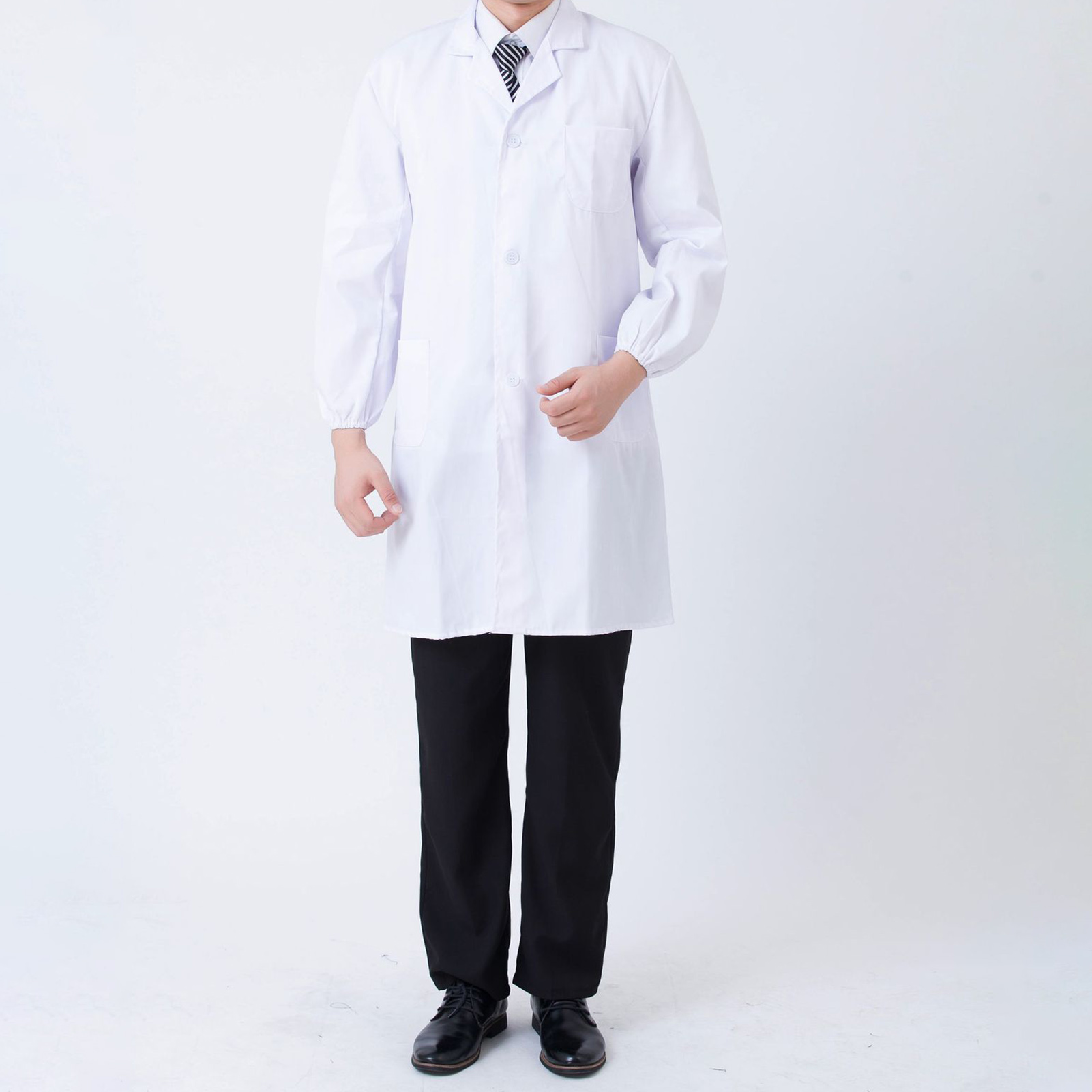 Medical Laboratory Scientist - เสื้อห้องปฏิบัติการสีขาวของนักศึกษาแพทย์พร้อมข้อมือยางยืดออกแบบที่เหมาะกับผิวสําหรับโรงเรียนนักวิทยาศาสตร์โรงพยาบาล