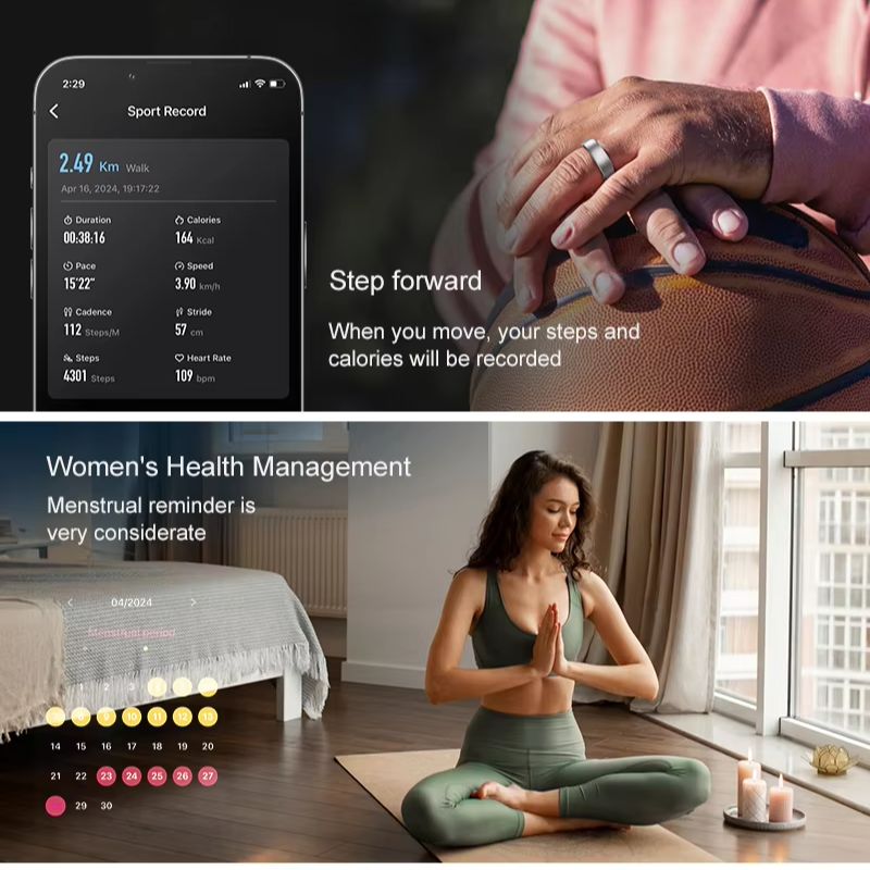 แหวนอัจฉริยะสำหรับผู้ชายและผู้ - Blood Pressure Monitor บทวิจารณ์และราคา