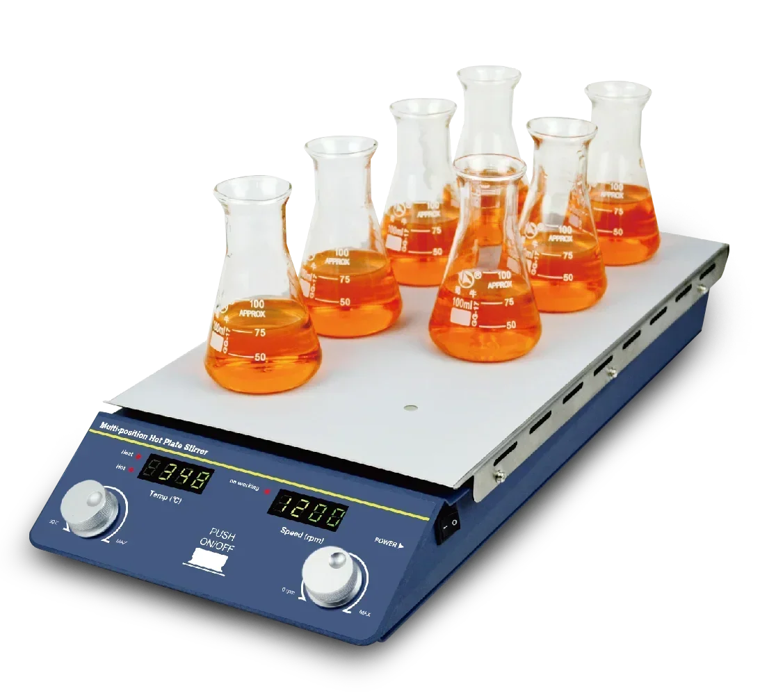 เครื่องกวนสารแม่เหล็กแบบหลายตำ - Magnetic Stirrer Hotplate บทวิจารณ์และราคา