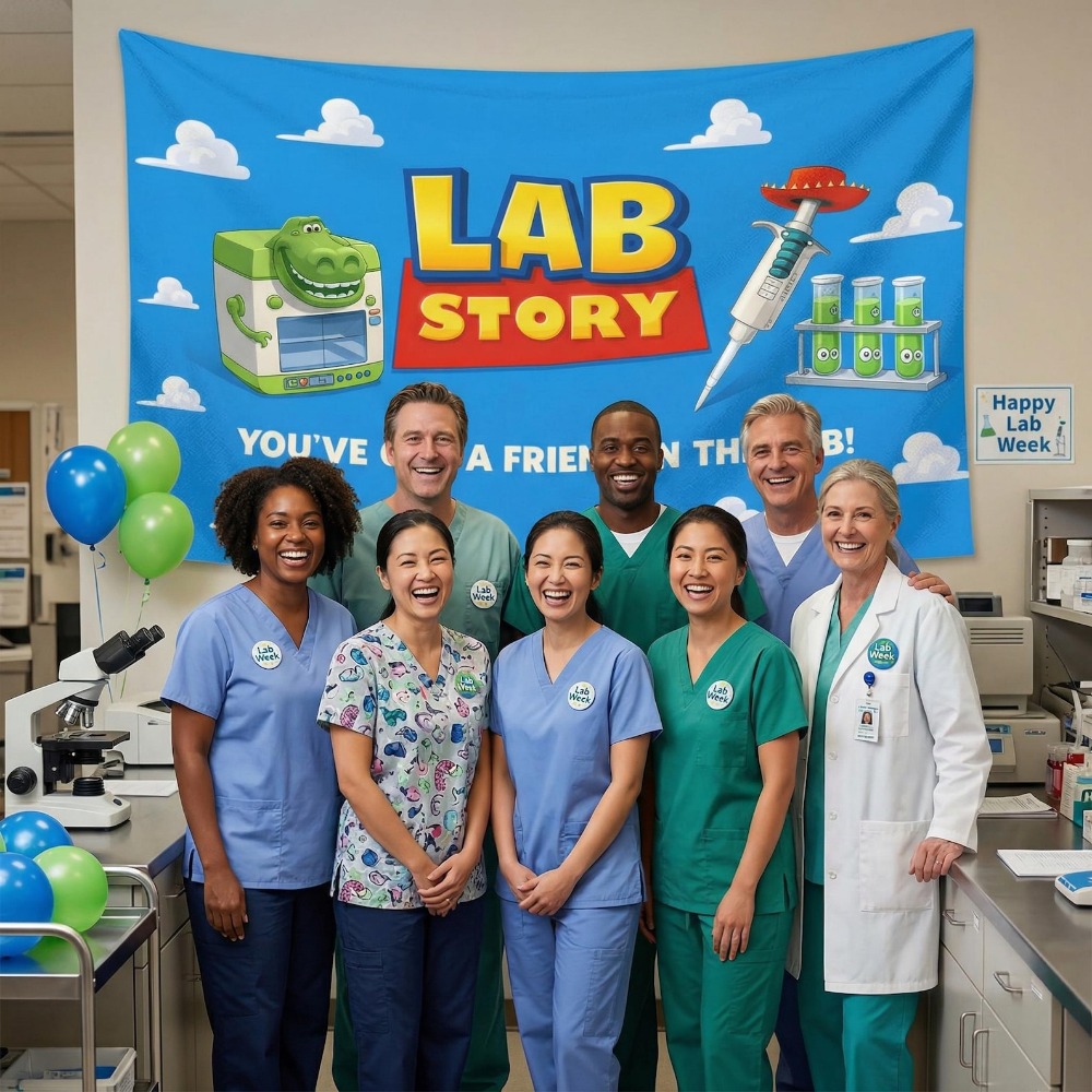 ฉากหลังตกแต่งผนังธีมเรื่องราวห - Medical Lab Week 2026 บทวิจารณ์และราคา