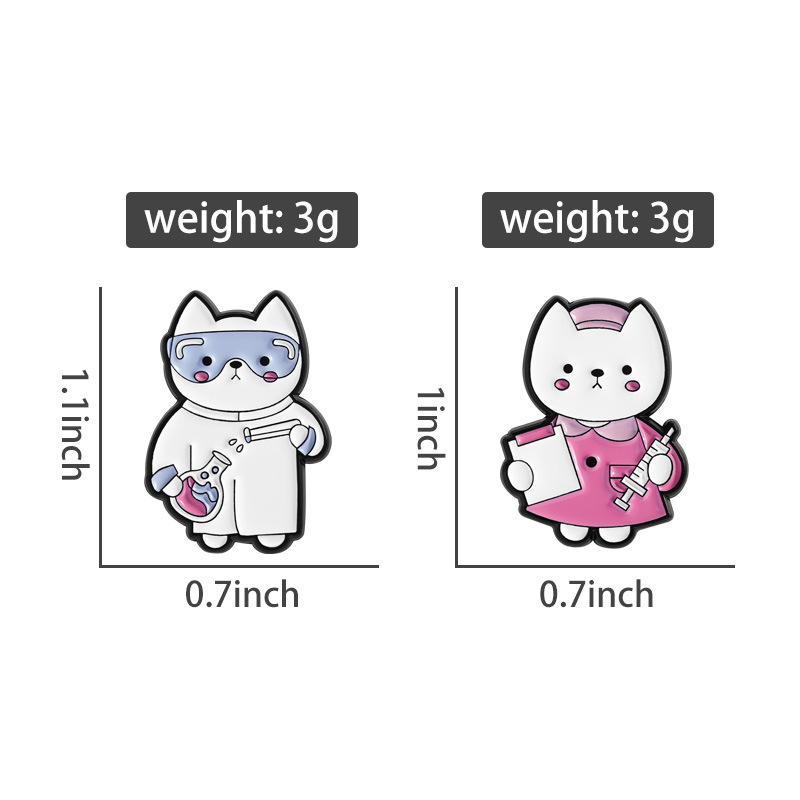 เข็มกลัดรูปแมวการ์ตูนน่ารัก 2  - Medical Laboratory Scientist บทวิจารณ์และราคา