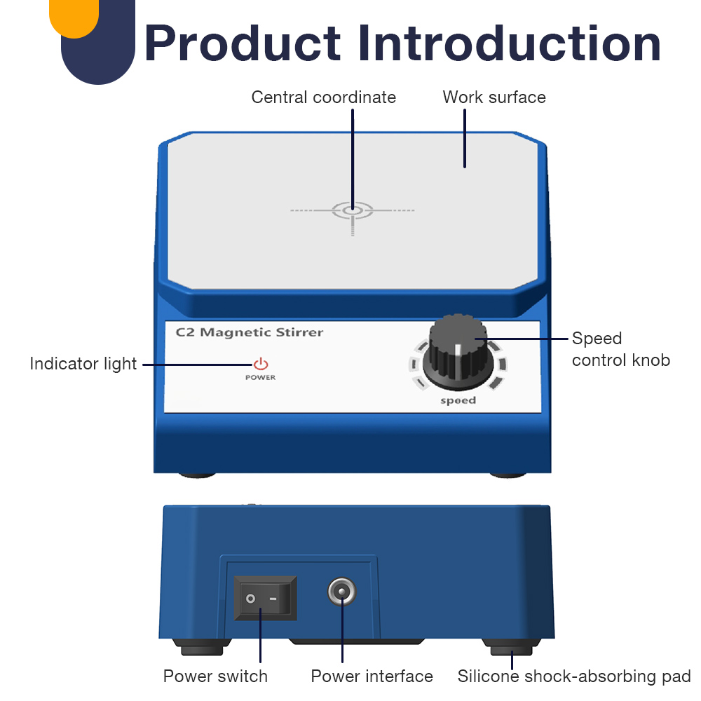2025 ใหม่ C2 2L Magnetic Stirr - Magnetic Stirrer Hotplate บทวิจารณ์และราคา