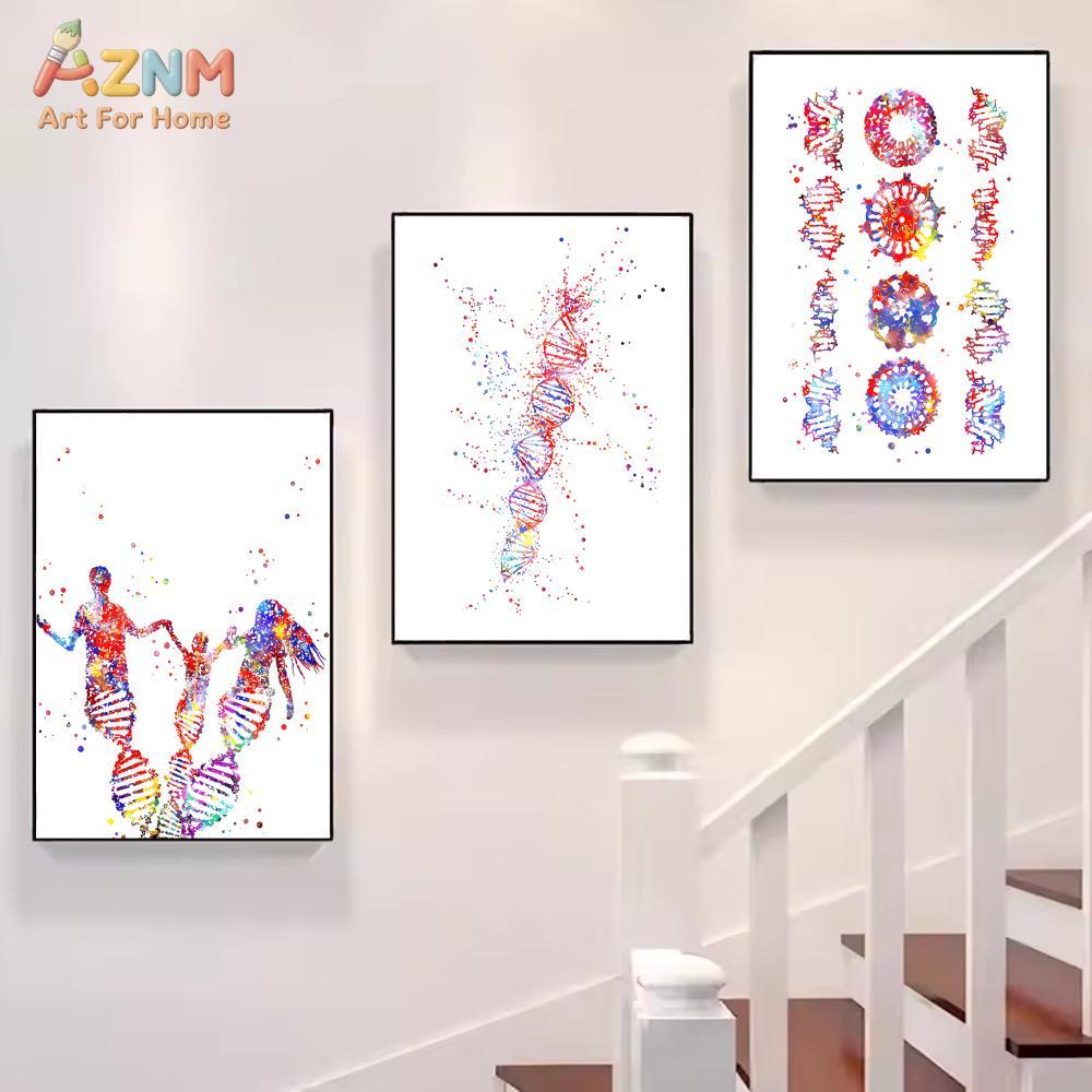 AZNM สีสันสดใสสีน้ำ DNA ยีน พิ - Medical Lab And Science บทวิจารณ์และราคา