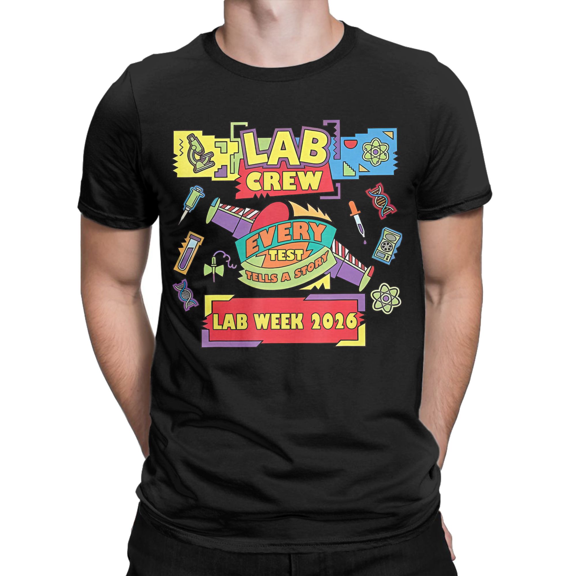 เสื้อยืดโอเวอร์ไซส์ Lab Crew L - Medical Lab Week 2026 บทวิจารณ์และราคา