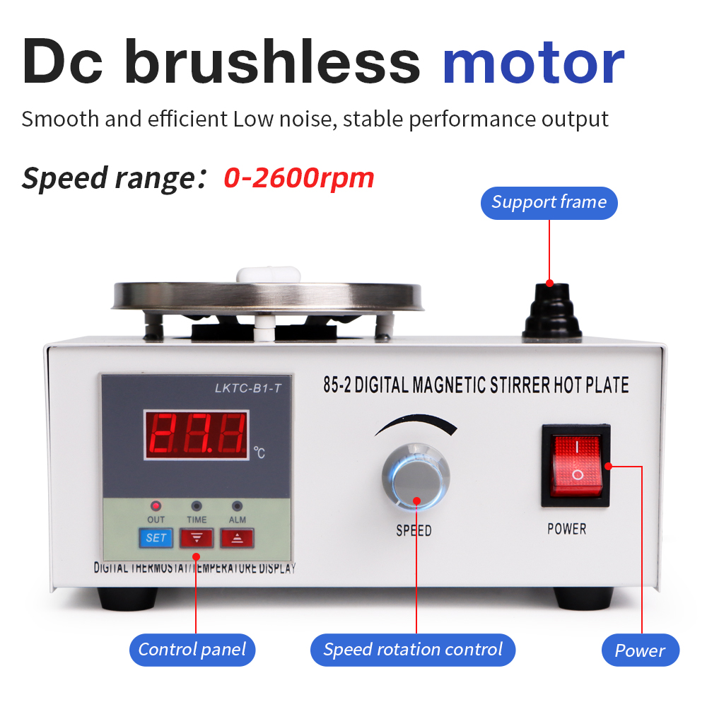 1L Hotplate Magnetic Stirrer 8 - Magnetic Stirrer Hotplate บทวิจารณ์และราคา